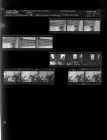 Military soldiers rappelling down building; Church service (14 Negatives), May 25-26, 1964 [Sleeve 111, Folder a, Box 33]